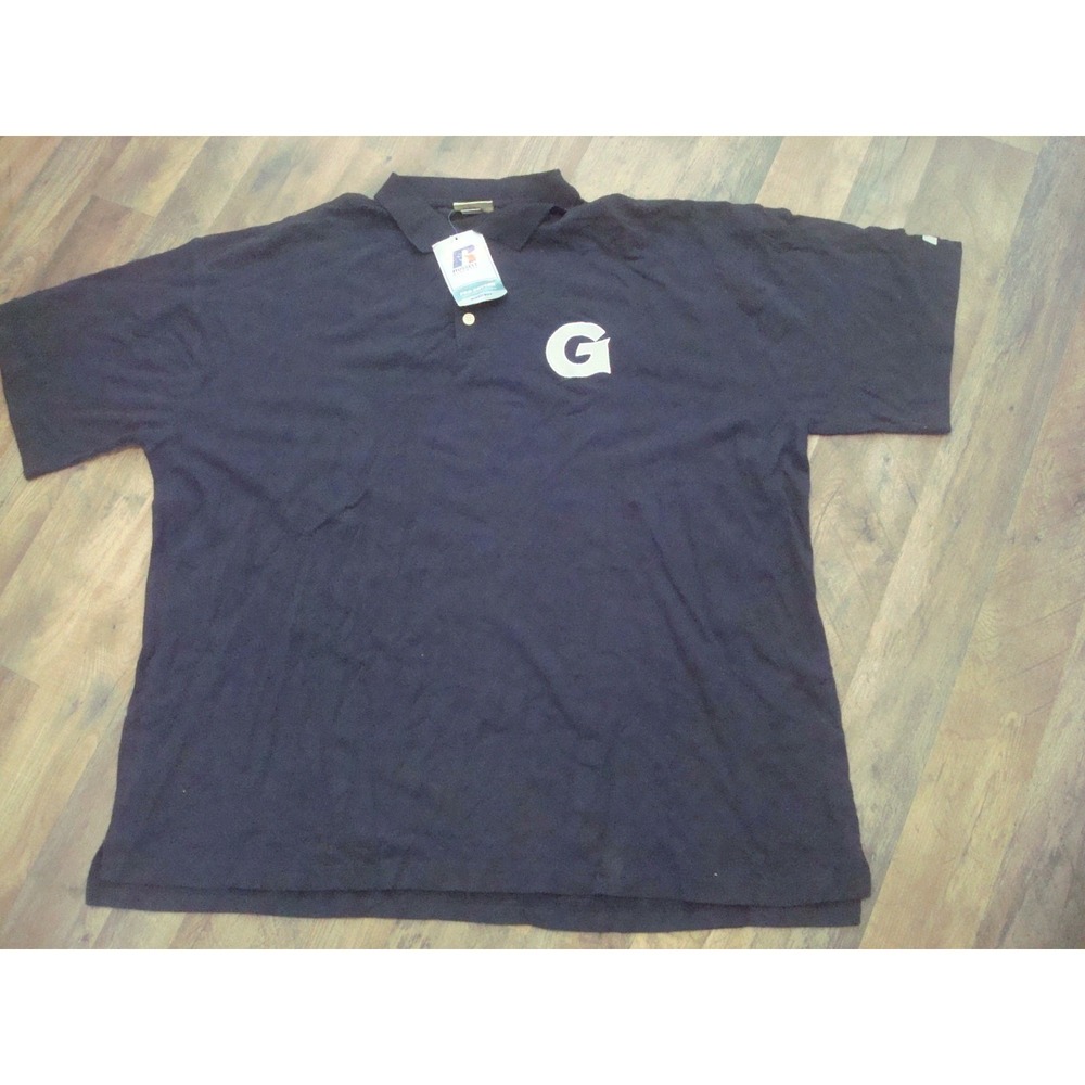 GEORGETOWN HOYAS POLO RUSSELL 6XL SHIRT 90S 00S Y2K‎  VINTAGE G6